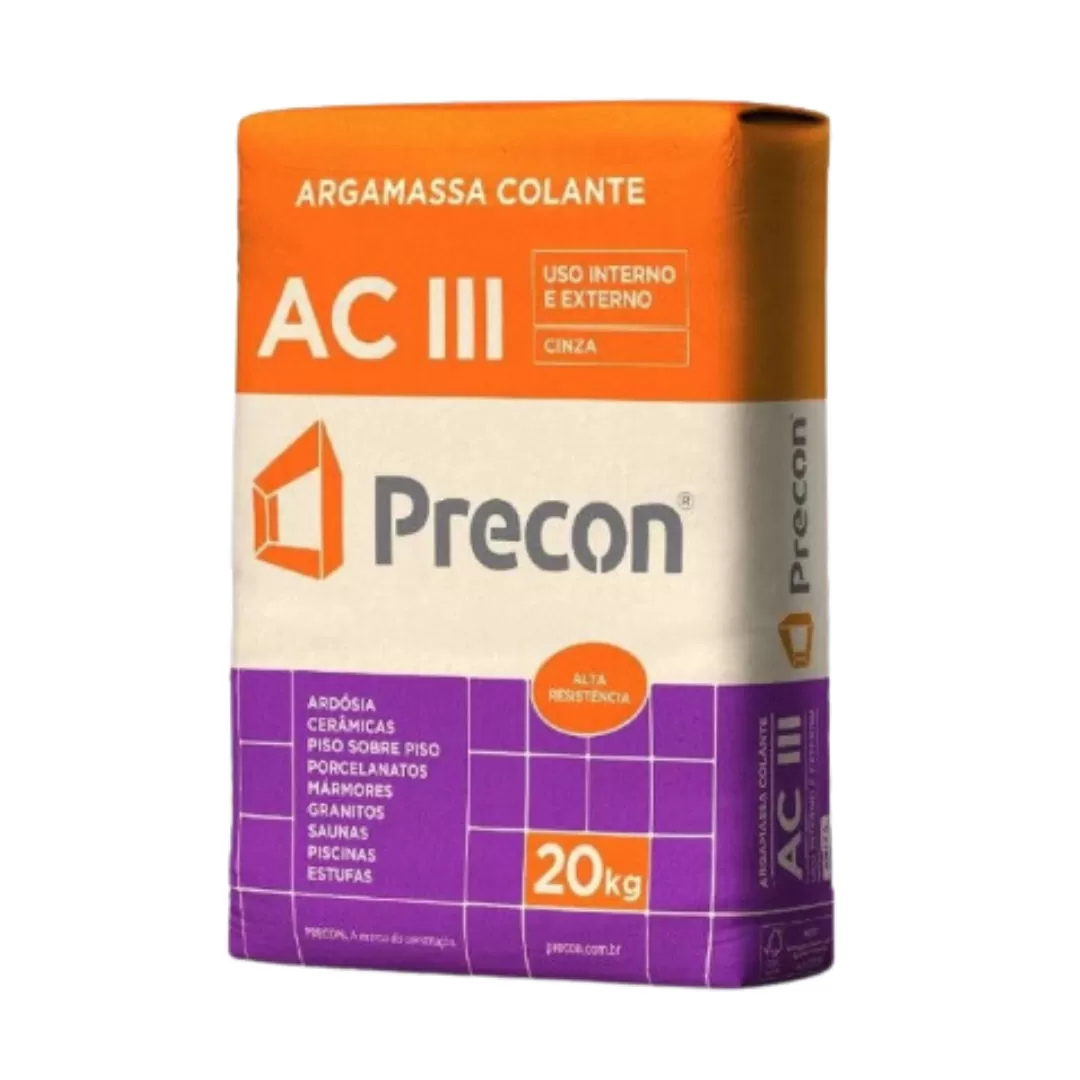 Argamassa Colante AC III - Cinza - 20 kg