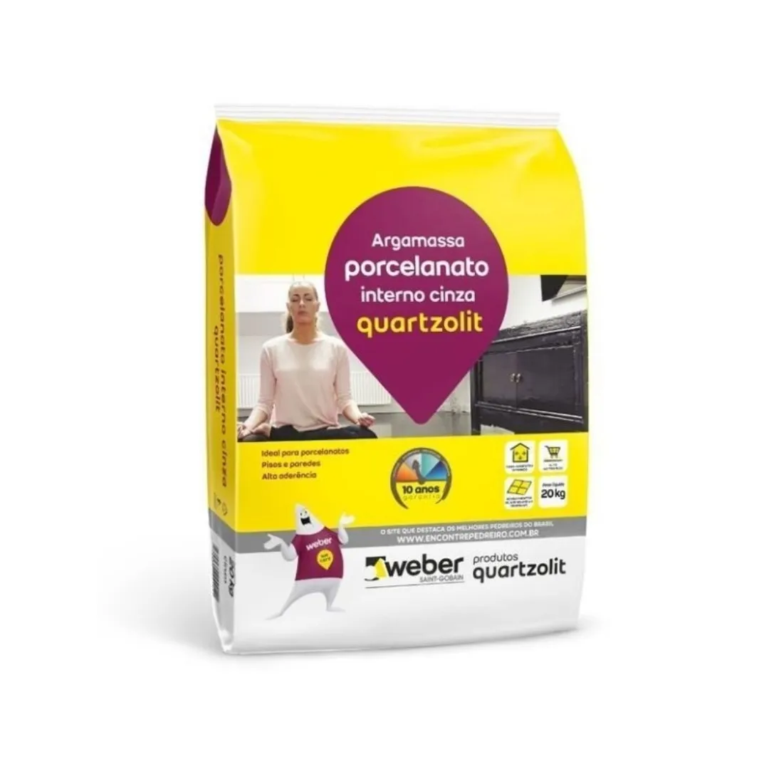 Argamassa Porcelanato Interno - 20 kg